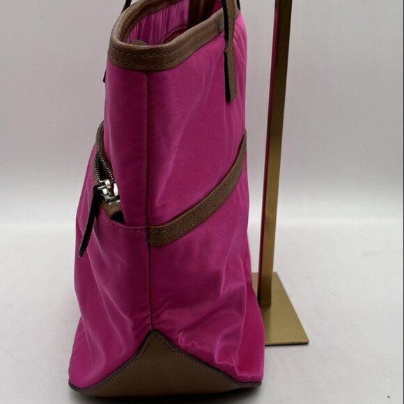 Michael Kors Kempton Hot Pink Nylon Tote Bag and Gold Mini Shoulder Bag Bundle - Picture 6 of 15